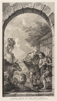 KG 13386
<br/>
Vondelingen hospitaal Parijs: De Herders
<br/>
<em>Fessard, Etienne (1714-1777)</em>